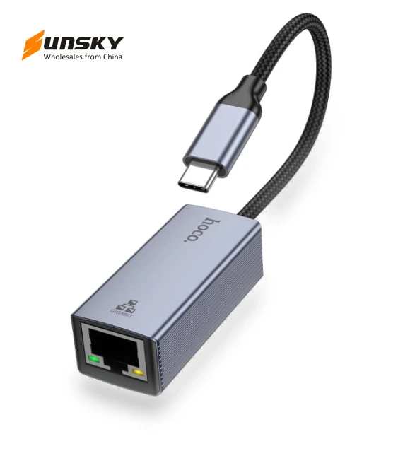 USB-C to RJ45 Ethernet Adapter — USB, hoco
