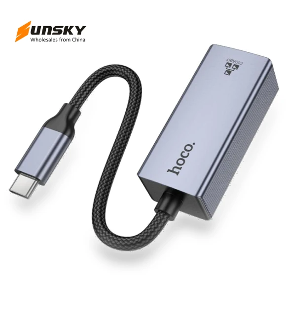 USB-C to RJ45 Ethernet Adapter — USB, hoco