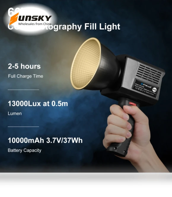 60W Studio Video Light — Photography Lighting & Studio Equipment, PULUZ