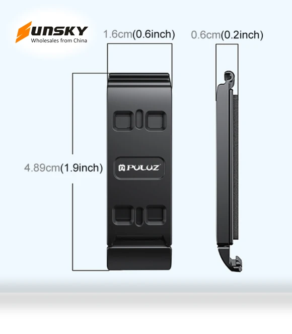 Aluminum Alloy Vertical Shooting Magnetic Quick-release Battery Side Interface Cover — Camera & Photo, PULUZ