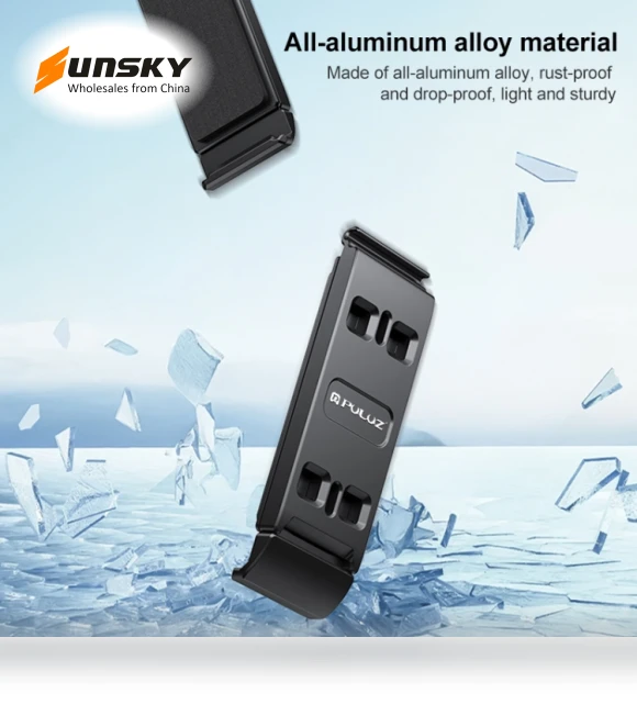 Aluminum Alloy Vertical Shooting Magnetic Quick-release Battery Side Interface Cover — Camera & Photo, PULUZ
