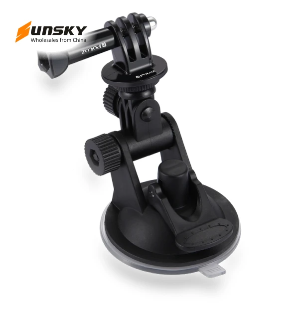 Car Suction Cup Mount with Screw & Tripod Mount Adapter & Storage Bag — Wearable Cameras, PULUZ