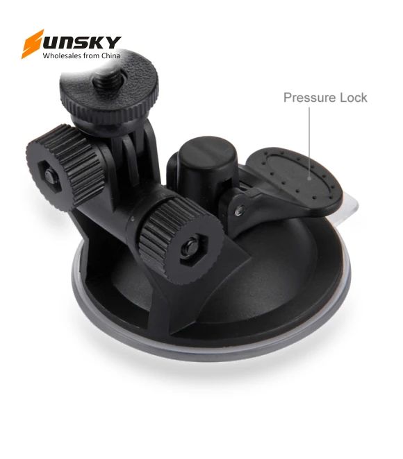 Car Suction Cup Mount with Screw & Tripod Mount Adapter & Storage Bag — Wearable Cameras, PULUZ