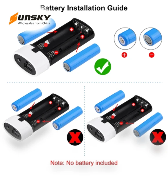 DIY 2x 18650 Battery Power Bank Shell Box — Battery Charger Cases, HAWEEL