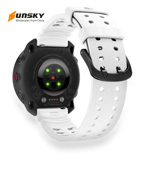Double Buckle Silicone Sport Watch Band — Watch Accessories, Polar