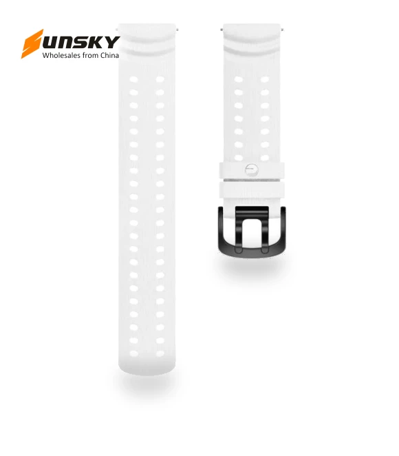 Double Buckle Silicone Sport Watch Band — Watch Accessories, Polar