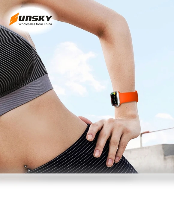 Double Rivets Silicone Watch Band — Smartwatch Straps