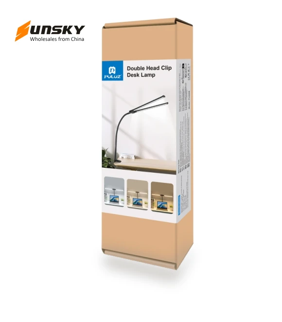 Gooseneck Tube LED Fill Light Double Head Clip Desk Lamp — Study & Desk Lighting, PULUZ