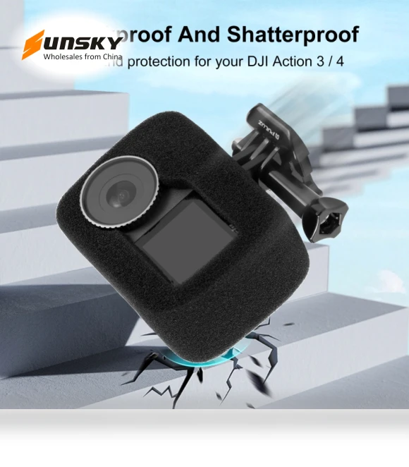 High Density Foam Windshield — Wearable Cameras, PULUZ