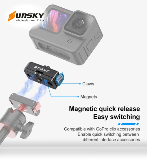 Magnetic Quick Release Metal Base — Pro Video Gear, PULUZ