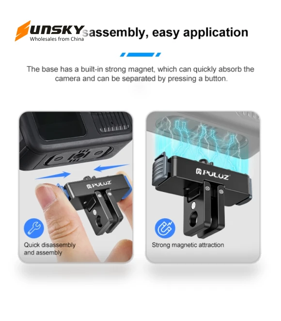 Magnetic Quick Release Metal Base — Pro Video Gear, PULUZ