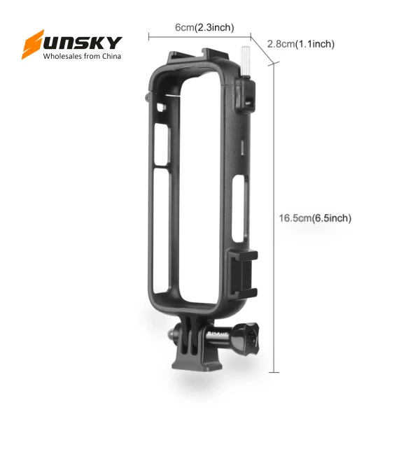 PC Plastic Protective Frame with Adapter Mount & Screw — Camera Brackets, PULUZ