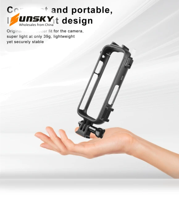 PC Plastic Protective Frame with Adapter Mount & Screw — Camera Brackets, PULUZ