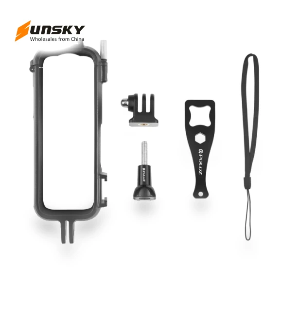 PC Plastic Protective Frame with Adapter Mount & Screw — Camera Brackets, PULUZ