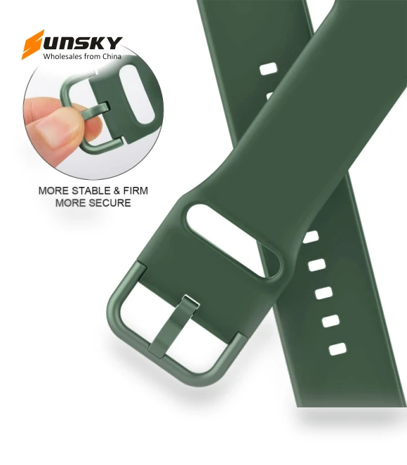 Pin Buckle Silicone Watch Band — Bands