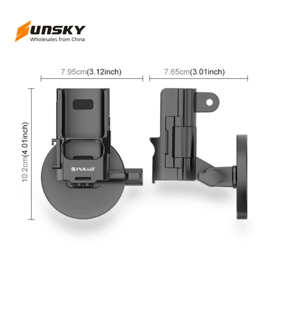 Protective Frame Magnetic Desktop Mount Angle Adjustable Base — Steady Shots, PULUZ
