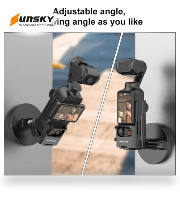 Protective Frame Magnetic Desktop Mount Angle Adjustable Base — Steady Shots, PULUZ
