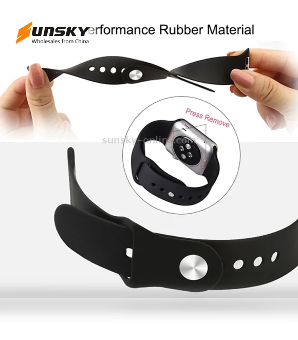 Rubber Watch Band with Pin Buckle — Smartwatch Straps