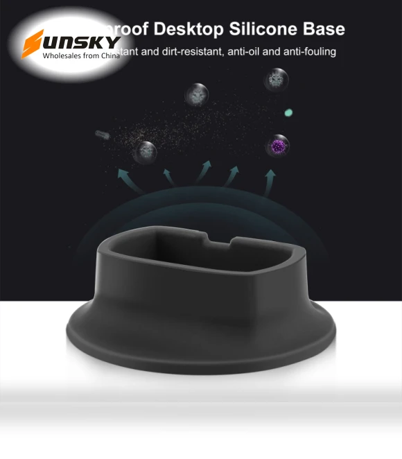 Silicone Dock Desktop Fixed Base Bracket — Screen Protectors, PULUZ