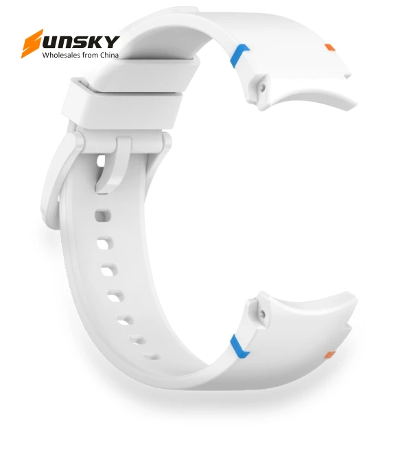 Solid Color Stitched Silicone Watch Band — Watch Accessories, Samsung