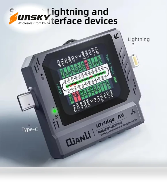 Tail Plug Comprehensive Analysis Tester — Battery Testers, QIANLI
