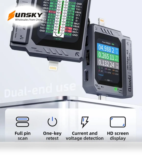 Tail Plug Comprehensive Analysis Tester — Battery Testers, QIANLI