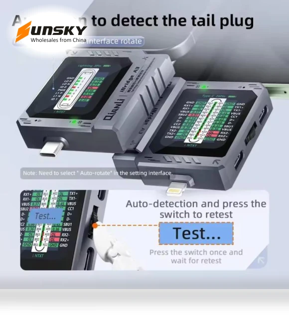 Tail Plug Comprehensive Analysis Tester — Battery Testers, QIANLI