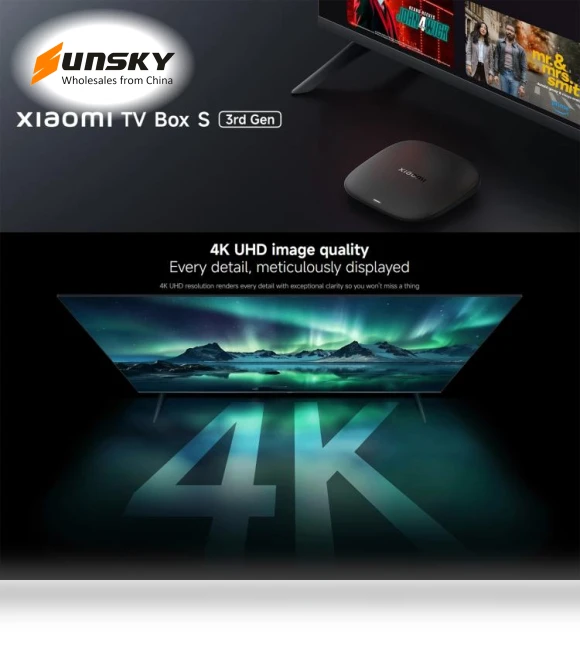 TV Box S 3rd Gen 4K Ultra HD Google TV Smart TV Box Media Player — Ultra HD Media Players, Xiaomi