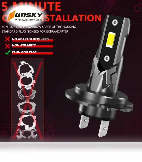 Universal Direct Plug LED Headlight Retrofit Bulb — Headlight