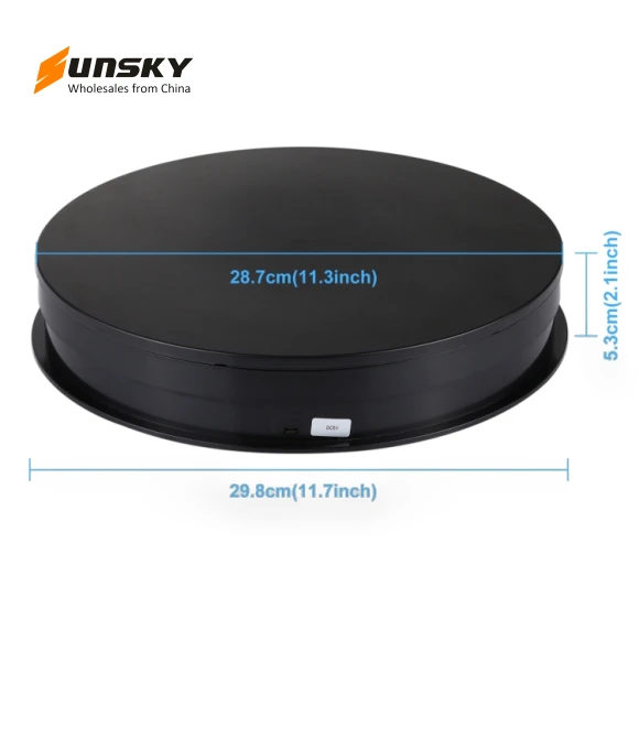 USB Electric Rotating Turntable Display Stand — Turntables, PULUZ