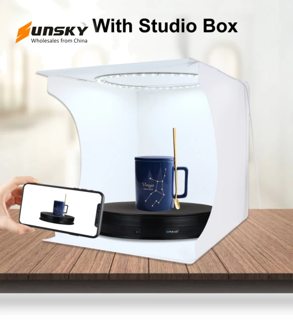 USB Electric Rotating Turntable Display Stand — Turntables, PULUZ
