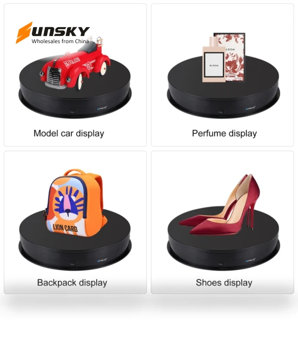 USB Electric Rotating Turntable Display Stand — Turntables, PULUZ