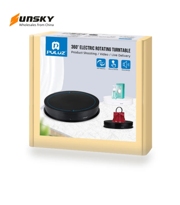 USB Electric Rotating Turntable Display Stand — Turntables, PULUZ
