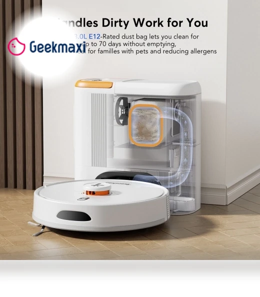 2in1 Robot Vacuum Cleaner & Pet Grooming Tool — Smart Cleaning Robots, Teendow
