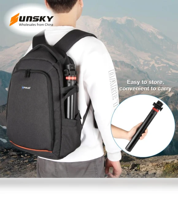 Aluminum Alloy Broadcast Fill Light Bracket Telescopic Tripod — Camera Supports, PULUZ