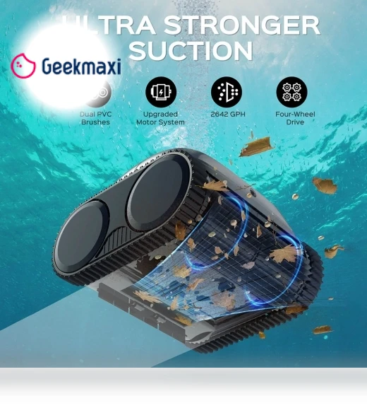 Cordless Robotic Pool Cleaner — Automated Pool Maintenance, WYBOT