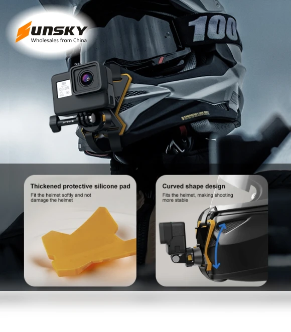 Magnetic Quick Release Motorcycle Helmet Chin Strap Mount — Camera & Photography, PULUZ