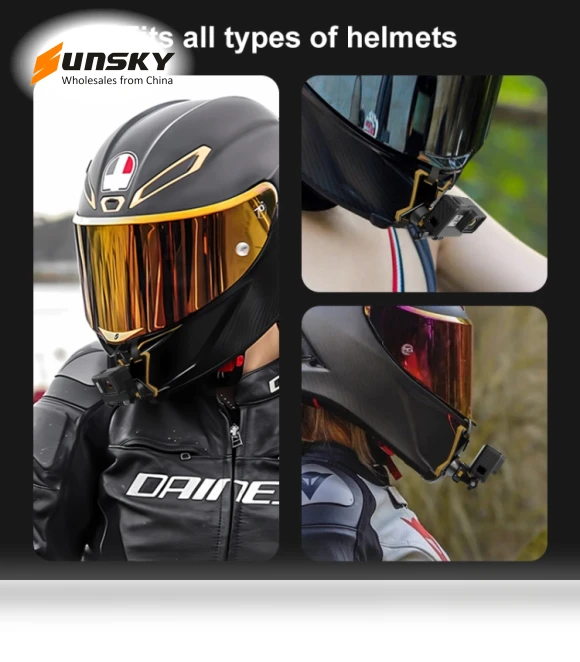 Magnetic Quick Release Motorcycle Helmet Chin Strap Mount — Camera & Photography, PULUZ