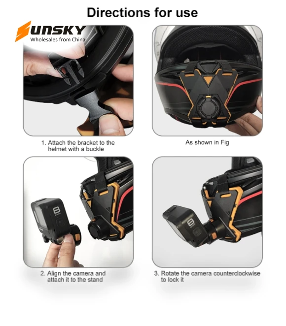 Magnetic Quick Release Motorcycle Helmet Chin Strap Mount — Camera & Photography, PULUZ