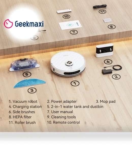 Robot Vacuum Cleaner with Wiping Function — Smart Cleaning Robots, Tesvor