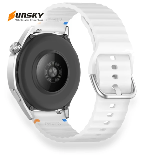Wavy Grain Stitched Silicone Watch Band — Watch Straps & Bands, Xiaomi