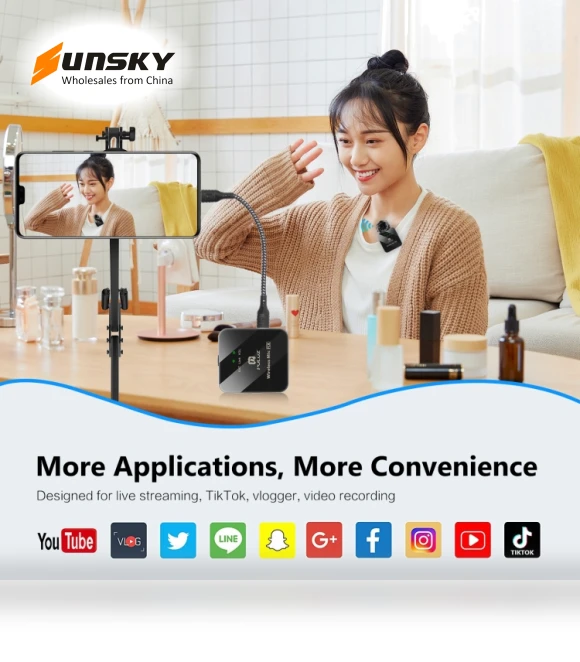 Wireless Lavalier Microphone — Wireless Systems, PULUZ