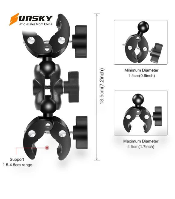 Cycling Quick Release Bracket with 150cm Selfie Stick Set — Selfie Sticks, PULUZ