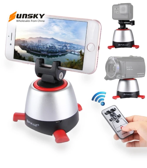 Electronic 360 Degree Rotation Panoramic Head with Remote Controller — Accessory Bundles, PULUZ