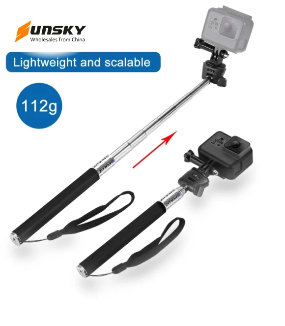 Extendable Handheld Selfie Monopod — Camera Supports, PULUZ
