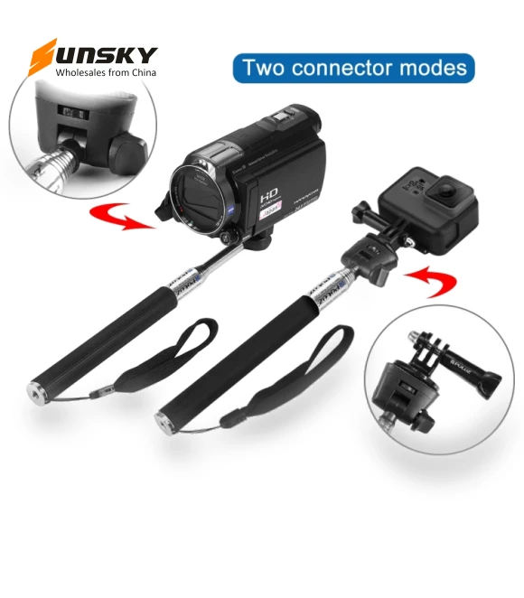 Extendable Handheld Selfie Monopod — Camera Supports, PULUZ