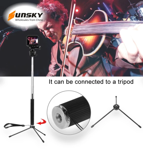Extendable Handheld Selfie Monopod — Camera Supports, PULUZ