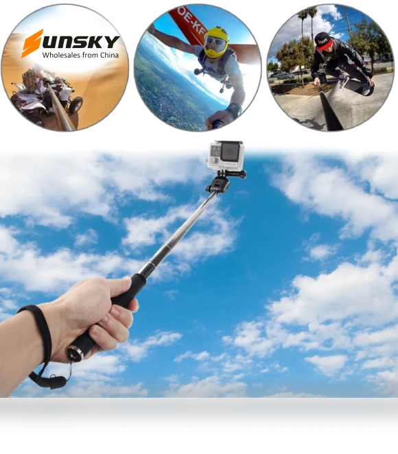 Extendable Handheld Selfie Monopod — Camera Supports, PULUZ