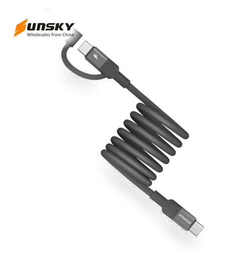 Mag.Link Duo Magnetic 60W USB-C / Type-C to USB-C / Type-C / 8 Pin Data Cable — Cables, MOMAX