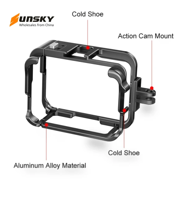 Metal Protective Cage Adapter Frame — Camera Brackets, PULUZ